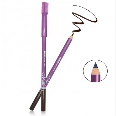 Good Quality Waterproof Gray And Longlasting Double-End Eyebrow Pencil With Brush