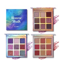 New 9 Color Mermaid Magic Long Lasting Holographic Pigment Glitter Eye Shadow Palette